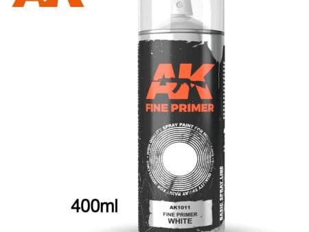 Fine Primer  White - Spray 400ml (Includes 2 nozzles)