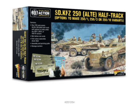 Sd.Kfz 250  (Alte) Half-Track (Para montar versiones 250/1, 250/3 & 250/10) Bolt  Action