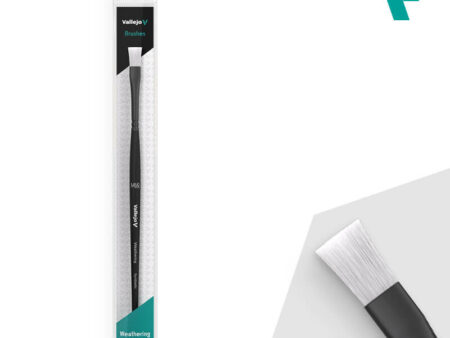 Pincel Plano  Sintético Mediano (6)