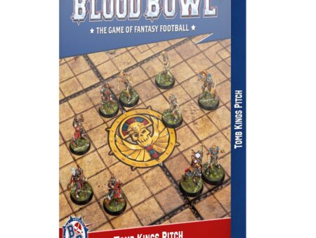 B/BOWL: TOMB KINGS TEAM-SPIELFELD & SPIELERBANKEN