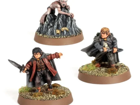 Frodo Beutlin™, Samweis Gamdschie™ und Gollum™ in der Emyn Muil